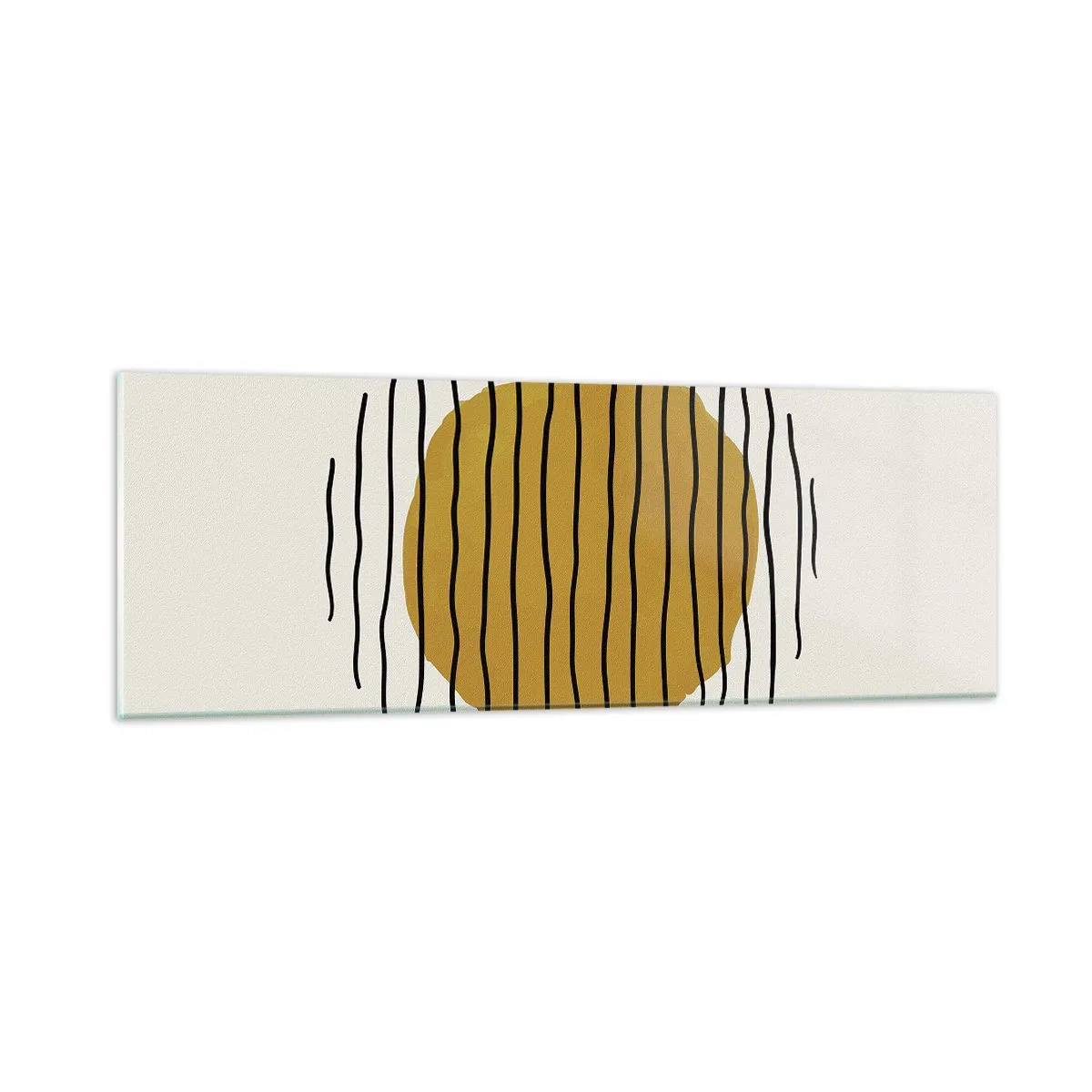 Billede på glas - Abstraktion, der skælver af varme - 90x30 cm