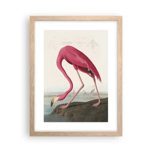 Plakat i ramme af lyst egetræ - Et forbløffende væsen - 30x40 cm