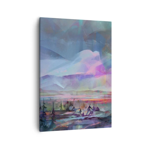 Lærredstryk - Billede på lærred - Under en venlig himmel - 50x70 cm