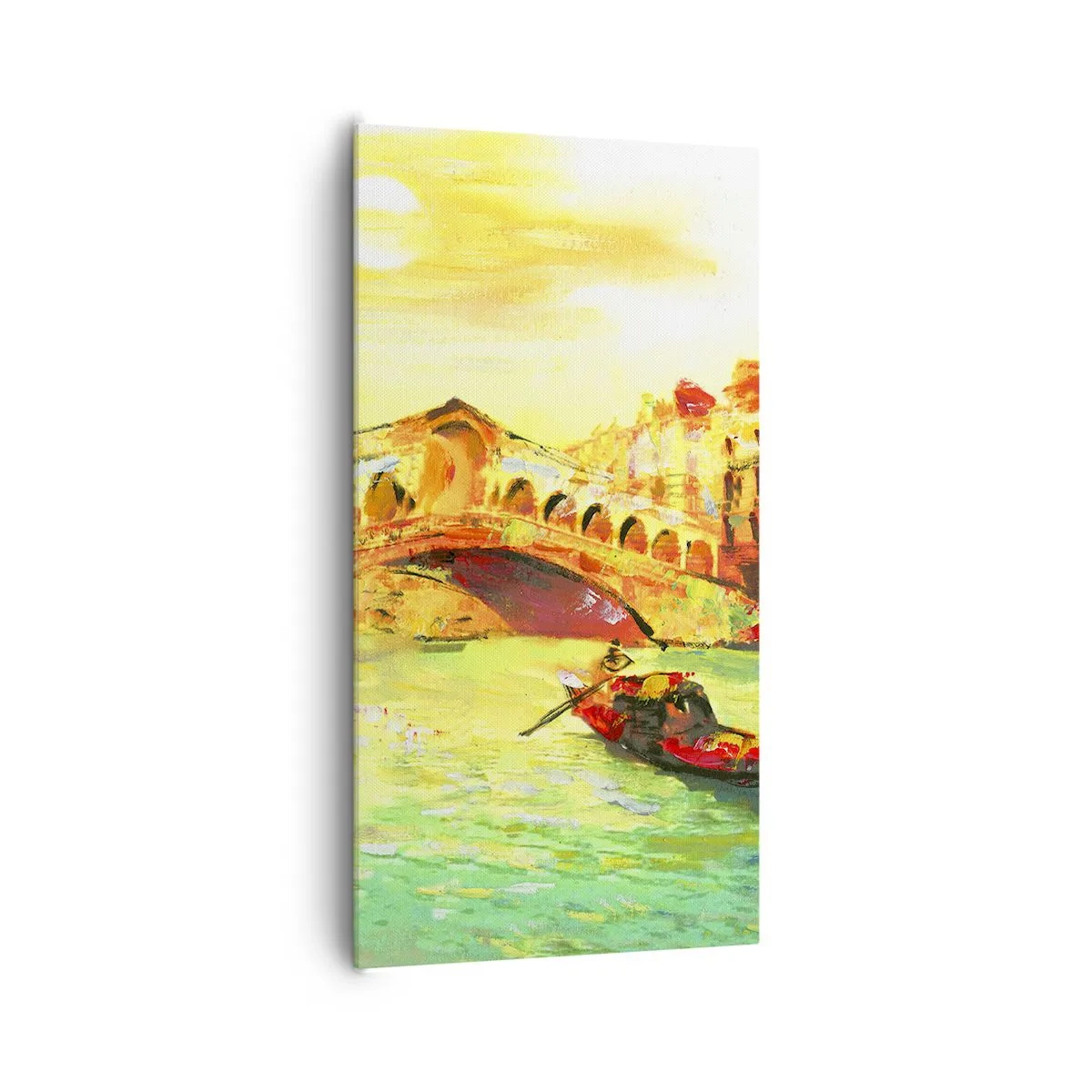 Lærredstryk - Billede på lærred - De elskendes pilgrimsrejse - 65x120 cm