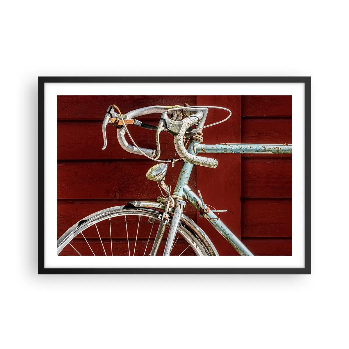 Plakat i sort ramme - Skabt til at sejre - 70x50 cm