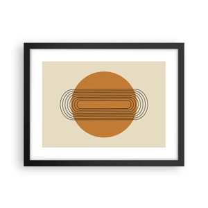 Plakat i sort ramme - Den perfekte plan - 40x30 cm