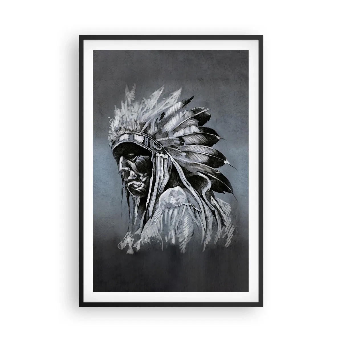 Plakat i sort ramme - Tilbage til rødderne - 61x91 cm