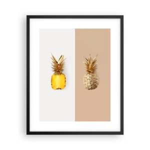 Plakat i sort ramme - Ananas til os - 40x50 cm