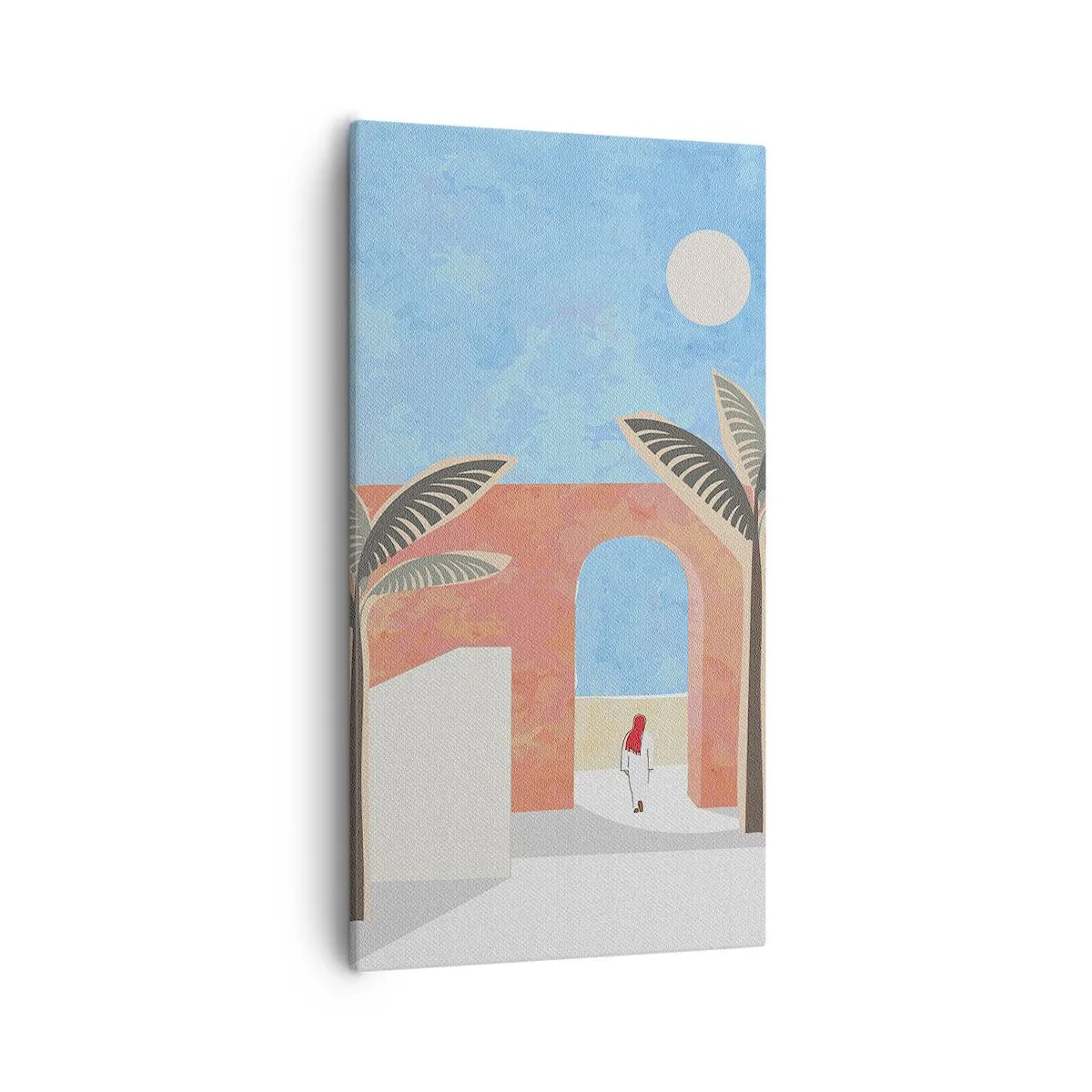 Lærredstryk - Billede på lærred - En arabisk dag - 55x100 cm