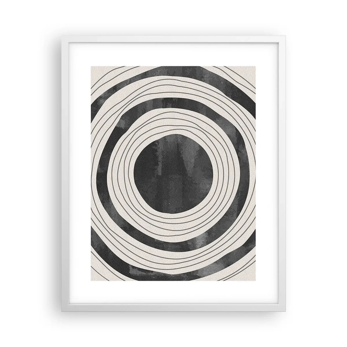 Plakat i hvid ramme - Lige til det punkt - 40x50 cm