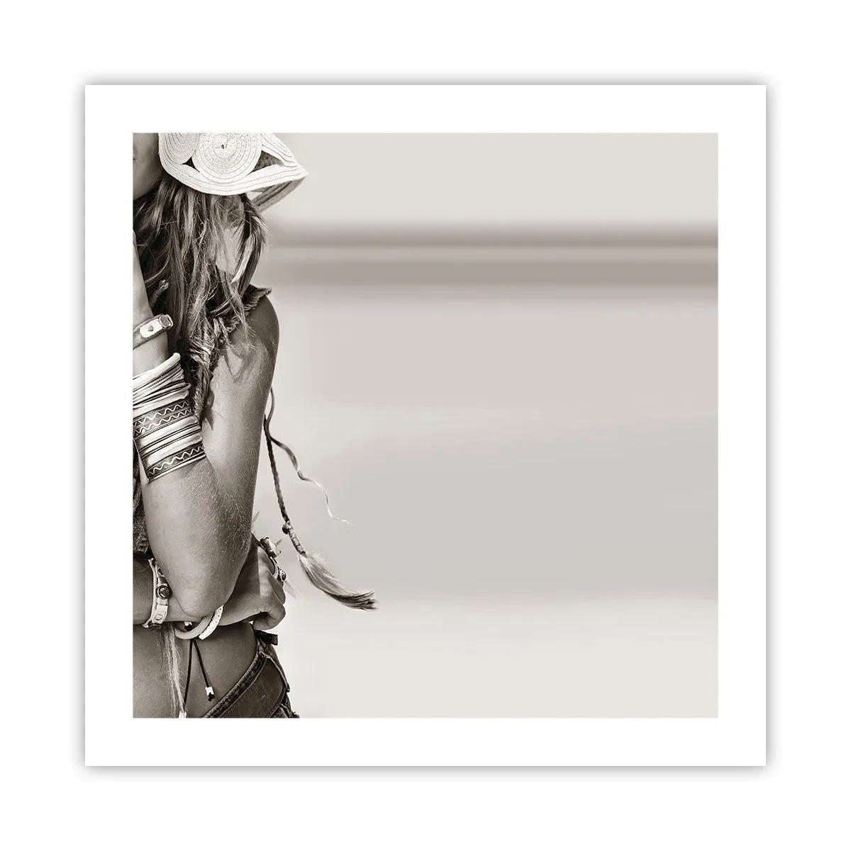 Plakat - Som en pige - 50x50 cm