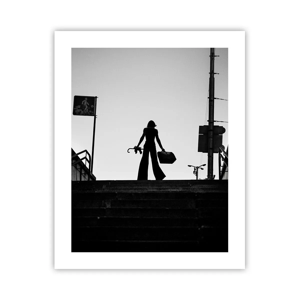 Plakat - Vandring i byen - 40x50 cm
