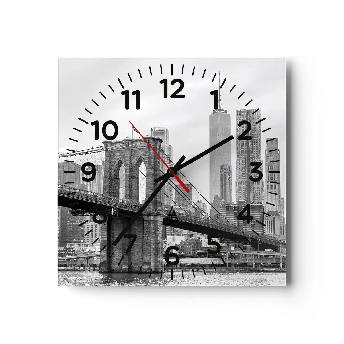 Vægur, Uret - New York stemning - 30x30 cm