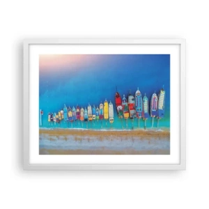 Plakat i hvid ramme - Fra et fugleperspektiv - 50x40 cm