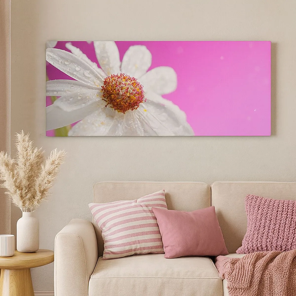 Lærredstryk - Billede på lærred - Beskedent i sin skønhed - 100x40 cm