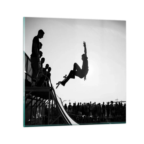 Billede på glas - Helte og tilskuere - 60x60 cm