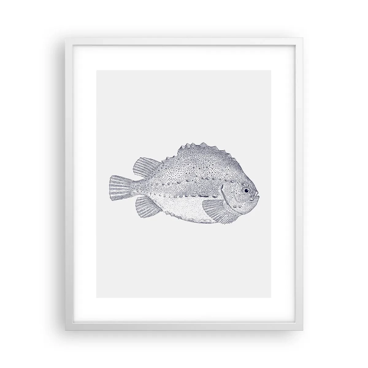 Plakat i hvid ramme - Til naturforskerens album - 40x50 cm