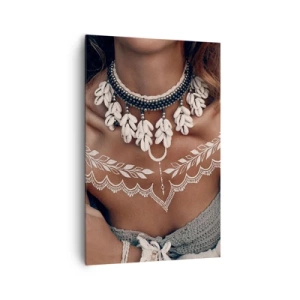 Lærredstryk - Billede på lærred - Talismaner, ritualer om kvindelighed - 80x120 cm