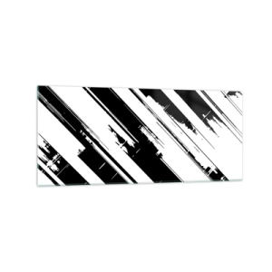 Billede på glas - Intens og dynamisk komposition - 120x50 cm