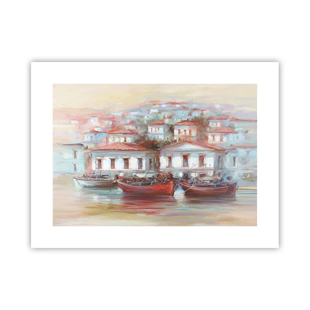 Plakat - Lykkelig by - 40x30 cm