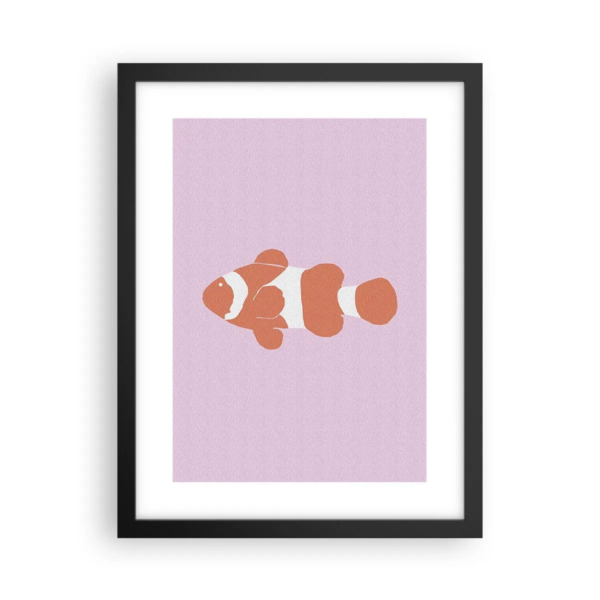 Plakat i sort ramme - I koraller til ansigt og hale - 30x40 cm