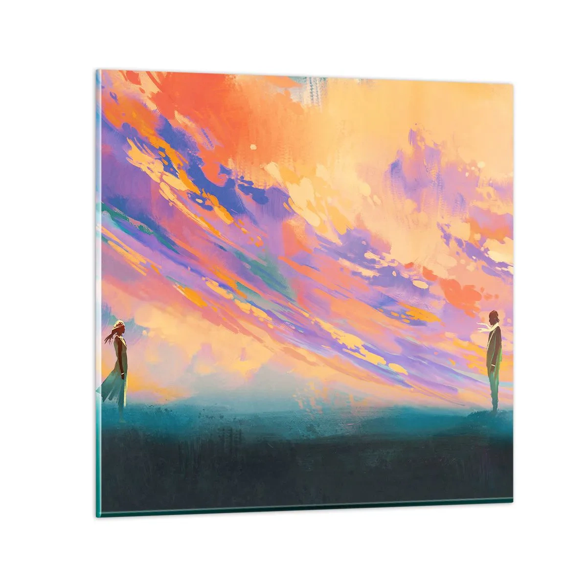 Billede på glas - Tiltrækningskraft - 40x40 cm