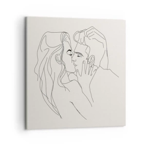 Lærredstryk - Billede på lærred - Forviklet i følelser - 50x50 cm