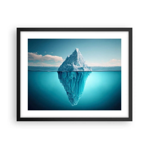 Plakat i sort ramme - Dronning af is - 50x40 cm