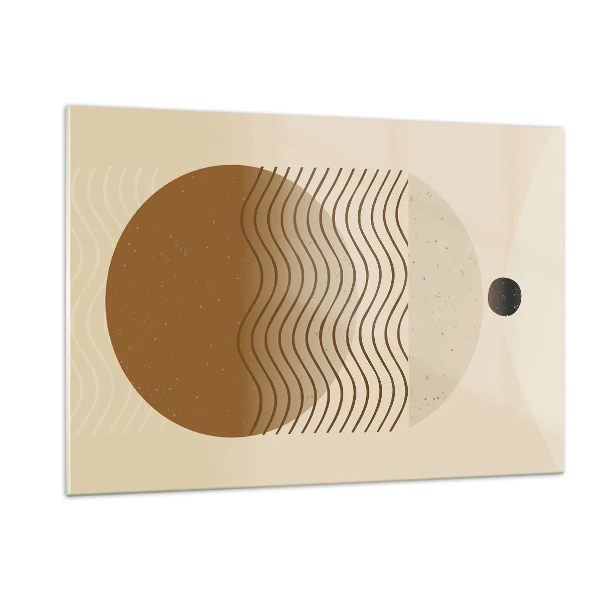 Billede på glas - Om geometriske figurers oprindelse - 120x80 cm