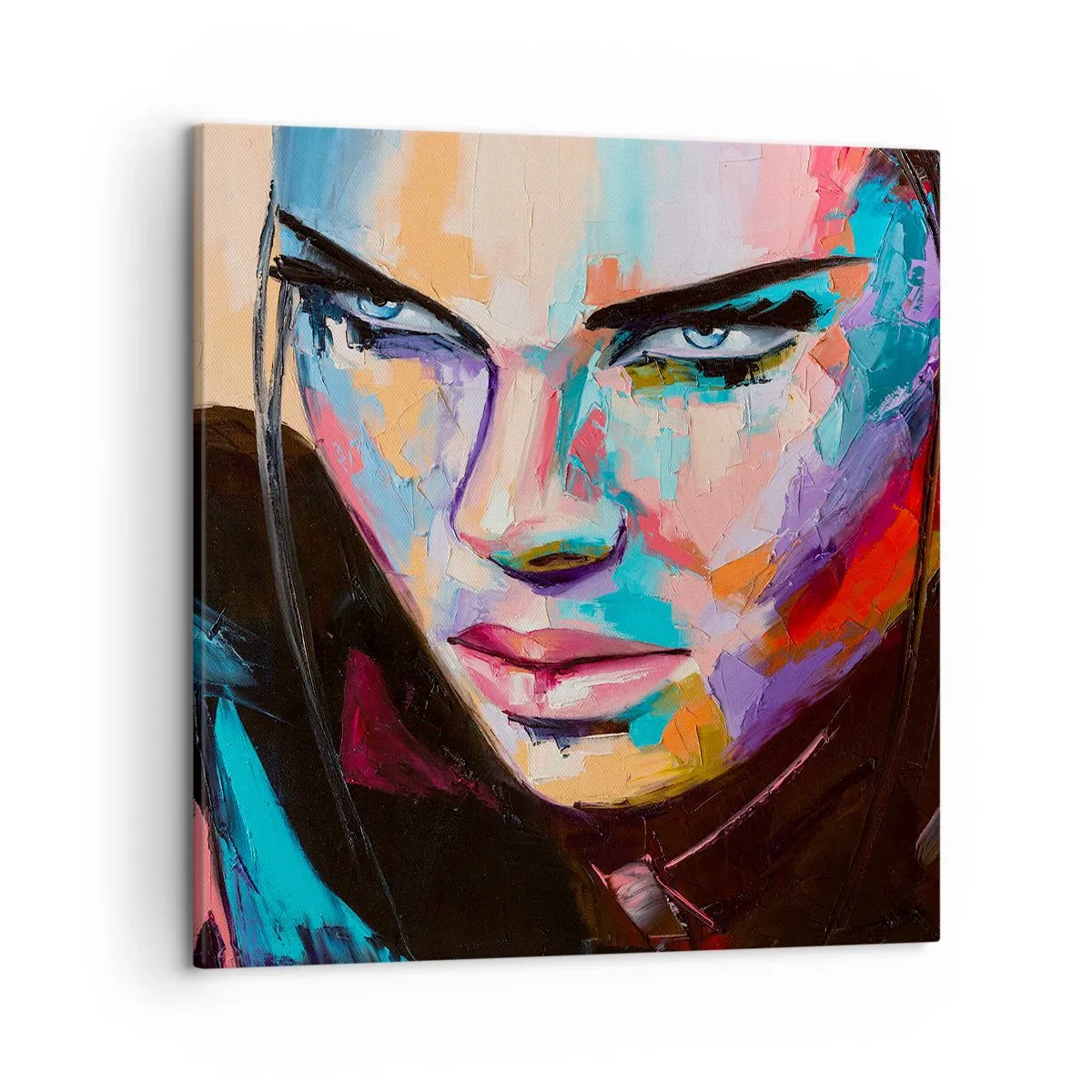 Lærredstryk - Billede på lærred - Vild i hjertet - 50x50 cm