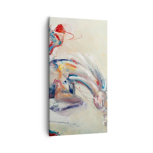 Lærredstryk - Billede på lærred - Hold fast, lad os flyve - 55x100 cm