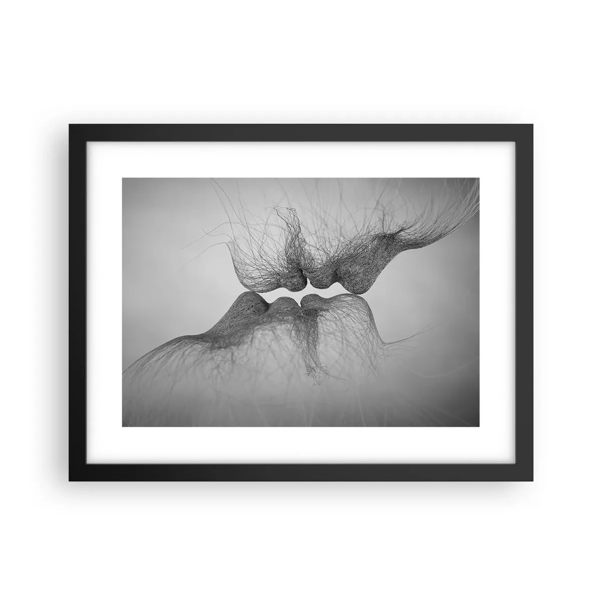 Plakat i sort ramme - Vindens kys - 40x30 cm