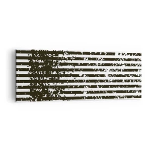 Lærredstryk - Billede på lærred - Rytme og støj - 140x50 cm