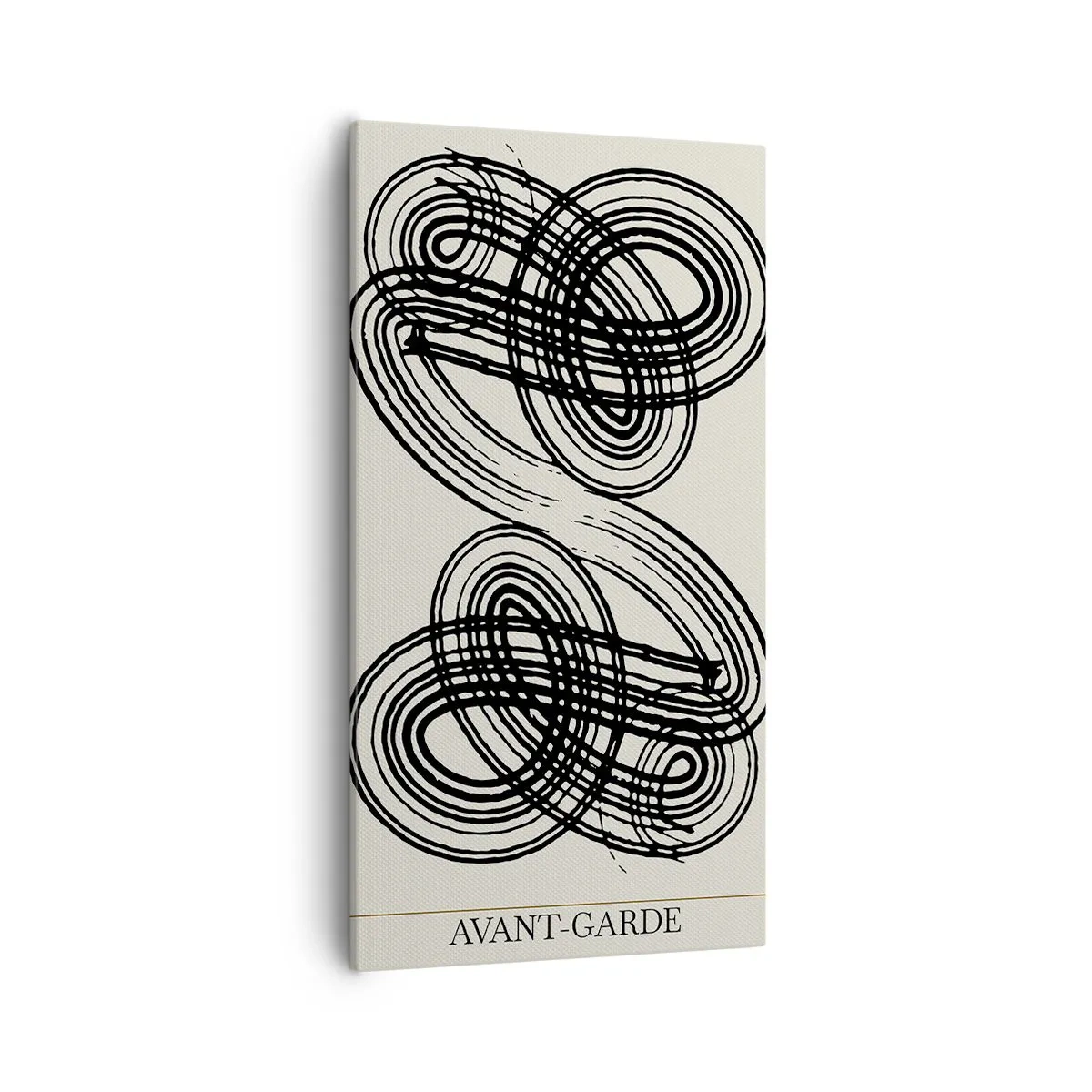 Lærredstryk - Billede på lærred - Det kom ud spontant - 55x100 cm