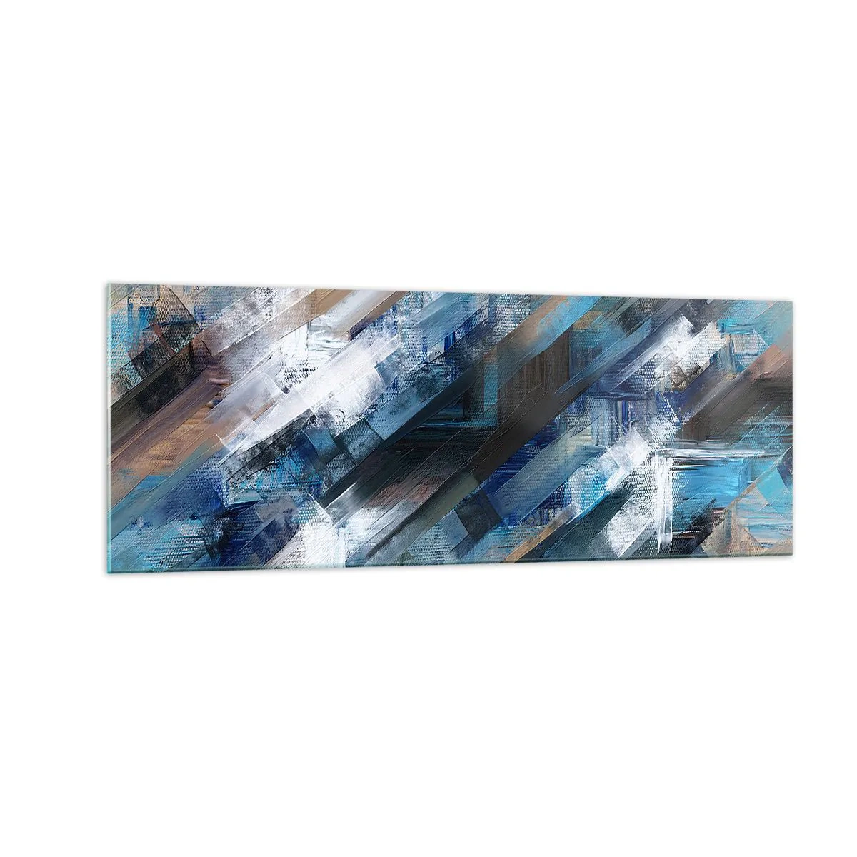 Billede på glas - På en blå skråning - 140x50 cm