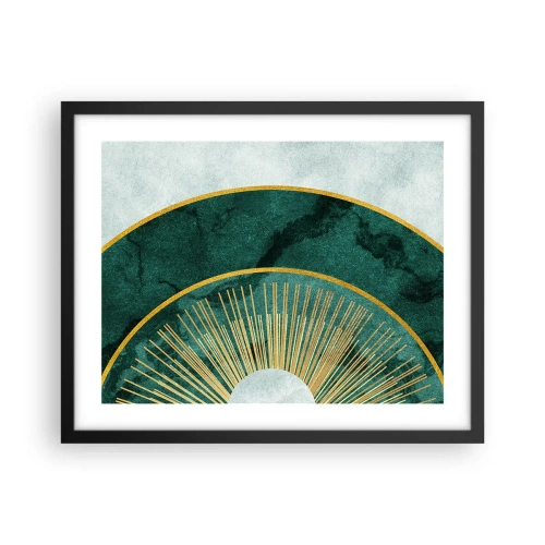 Plakat i sort ramme - Et anderledes solsystem - 50x40 cm