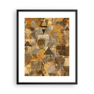 Plakat i sort ramme - Verden i form - 40x50 cm