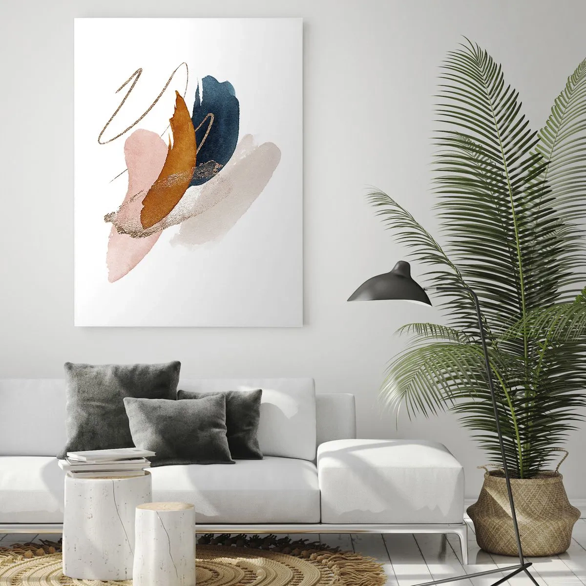 Billede på glas - Bevinget sammensætning - 50x70 cm