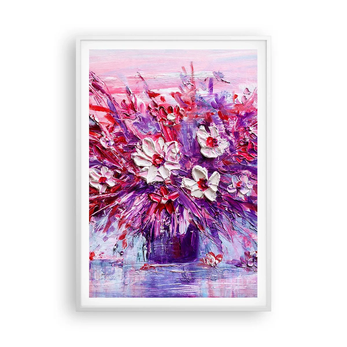 Plakat i hvid ramme - Uskyld og lidenskab  - 70x100 cm