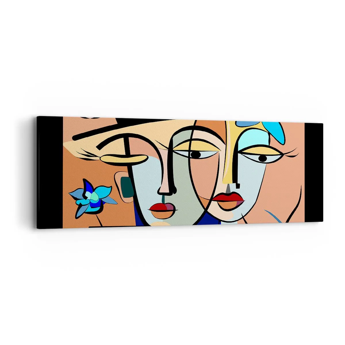 Lærredstryk - Billede på lærred - Picassos randez vous - 90x30 cm