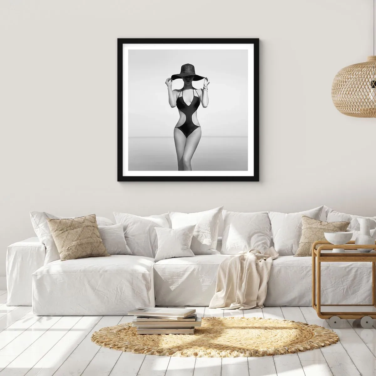 Plakat i sort ramme - Mit navn er Elegance - 30x30 cm