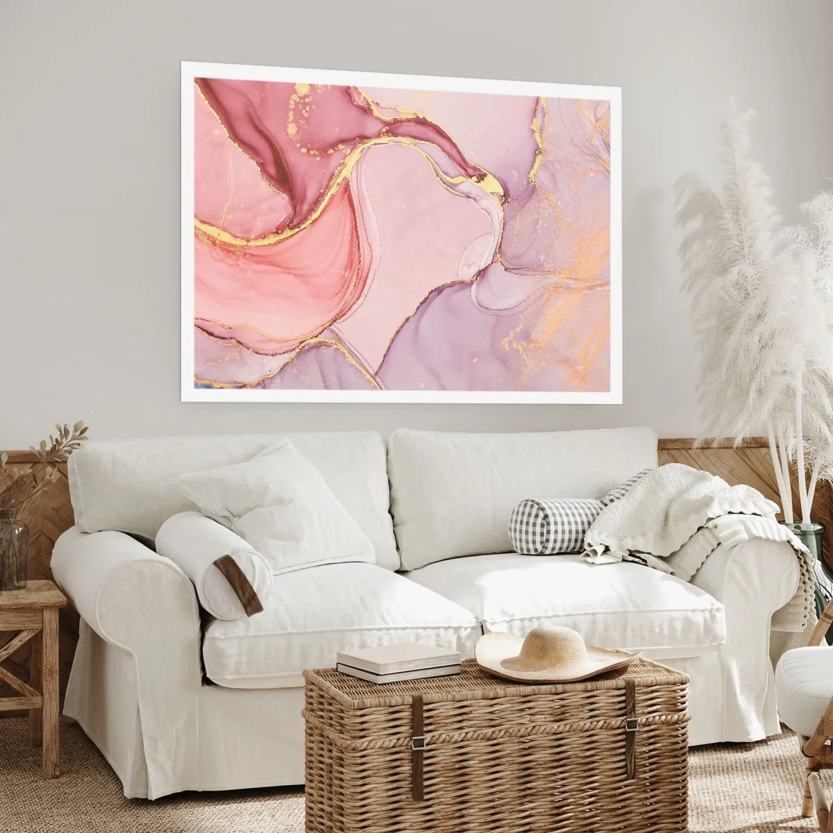 Plakat - Et kærtegn af farver - 100x70 cm