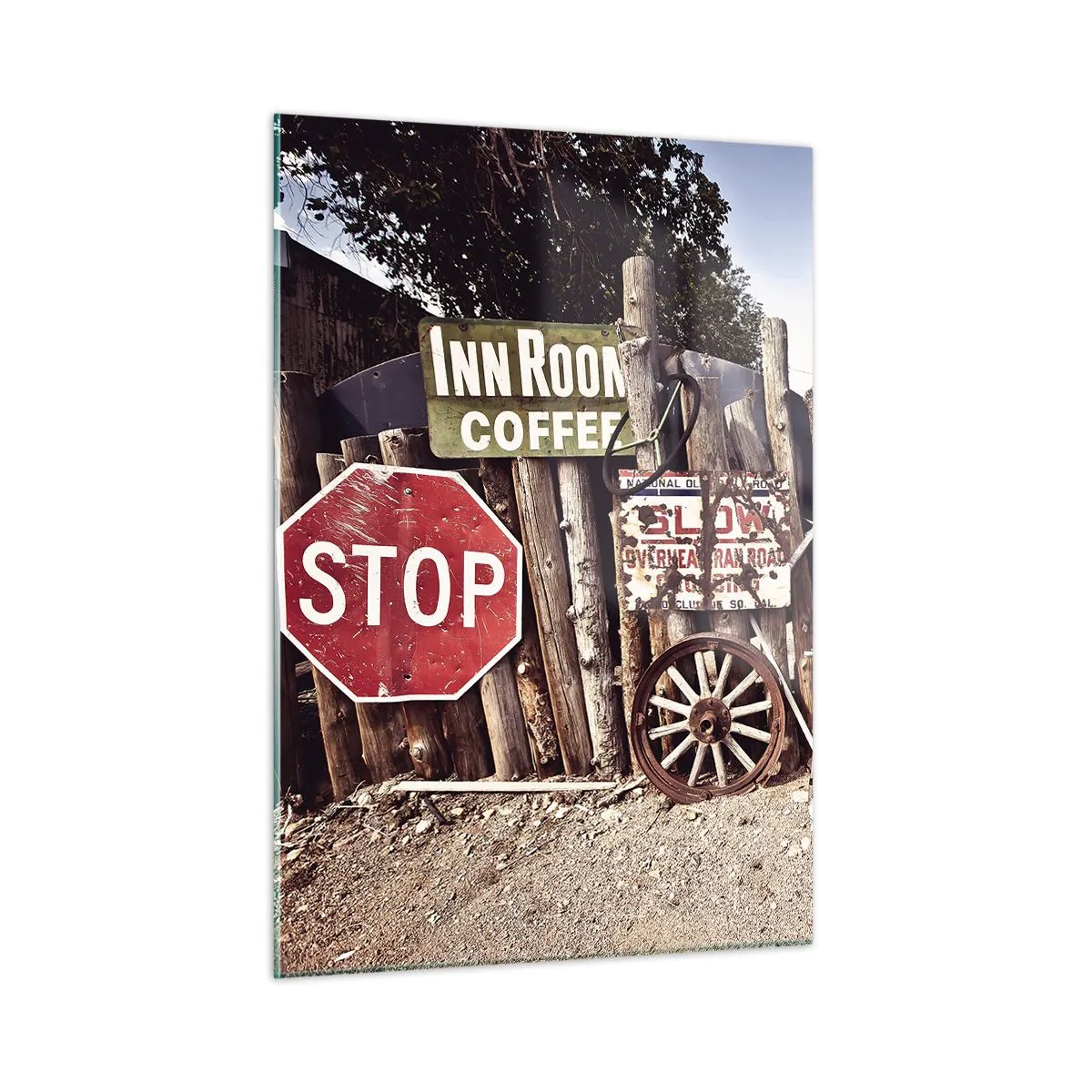 Billede på glas - Og tiden er stoppet - 50x70 cm