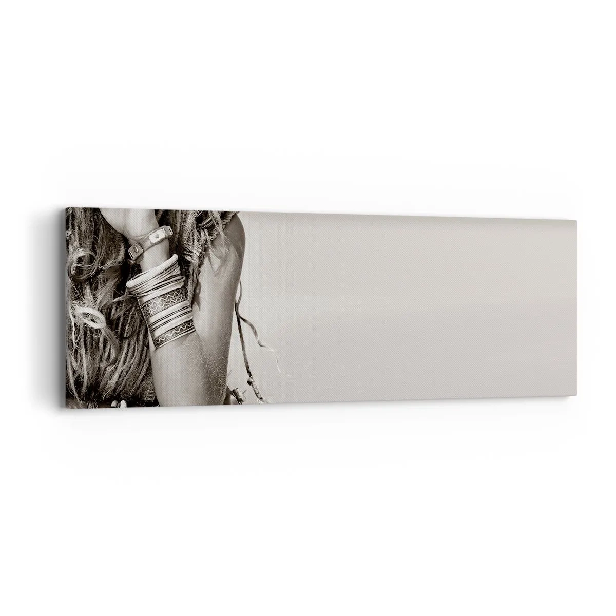 Lærredstryk - Billede på lærred - Som en pige - 90x30 cm