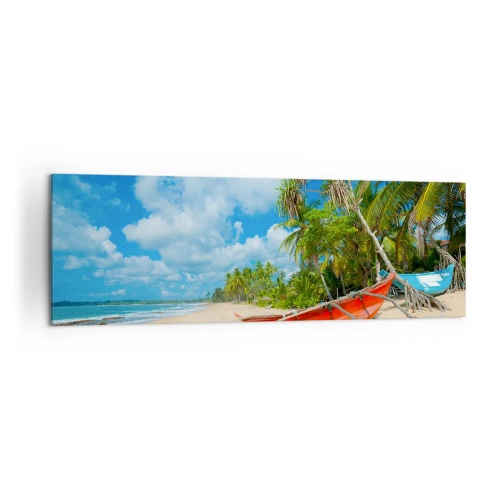 Lærredstryk - Billede på lærred - Tropernes charme - 160x50 cm