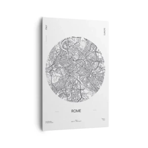 Lærredstryk - Billede på lærred - Anatomi af Rom - 80x120 cm