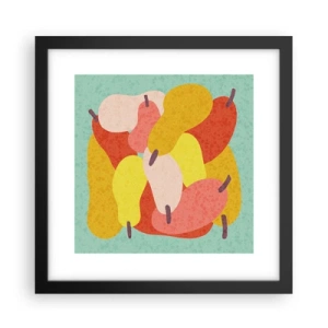 Plakat i sort ramme - Smag på sommersolen - 30x30 cm