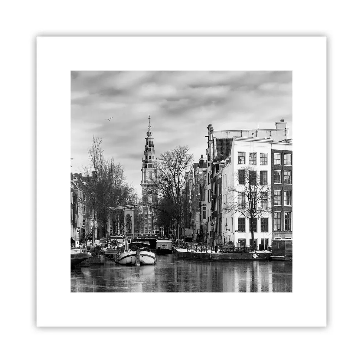 Plakat - Amsterdam stemning - 30x30 cm