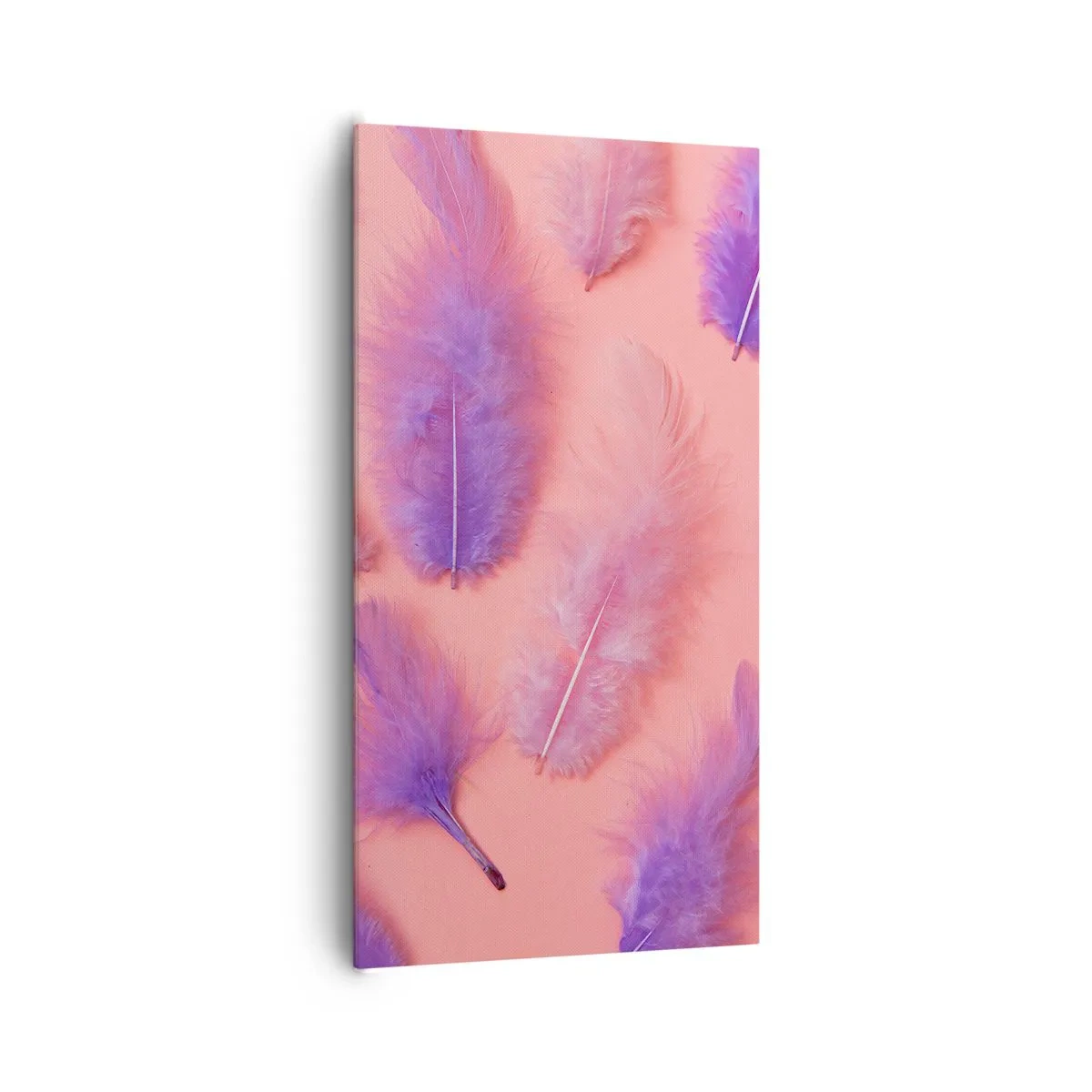 Lærredstryk - Billede på lærred - Lilla fugl af begær - 65x120 cm