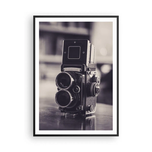 Plakat i sort ramme - Magien i et gammelt fotografi - 70x100 cm