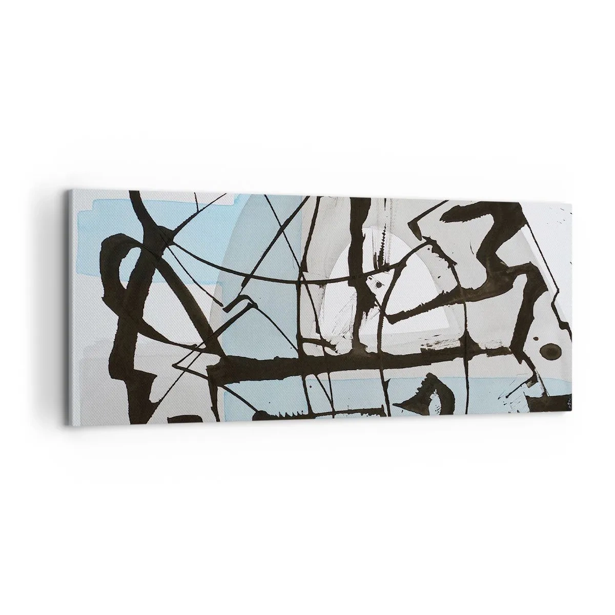 Lærredstryk - Billede på lærred - Ikke desto mindre blå - 100x40 cm