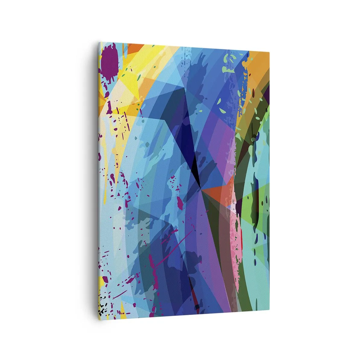 Lærredstryk - Billede på lærred - Farverig svimmelhed - 70x100 cm