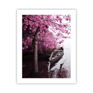 Plakat - I lyserød stilhed - 40x50 cm