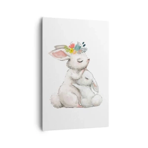 Lærredstryk - Billede på lærred - Der er intet sted som hos mor - 80x120 cm